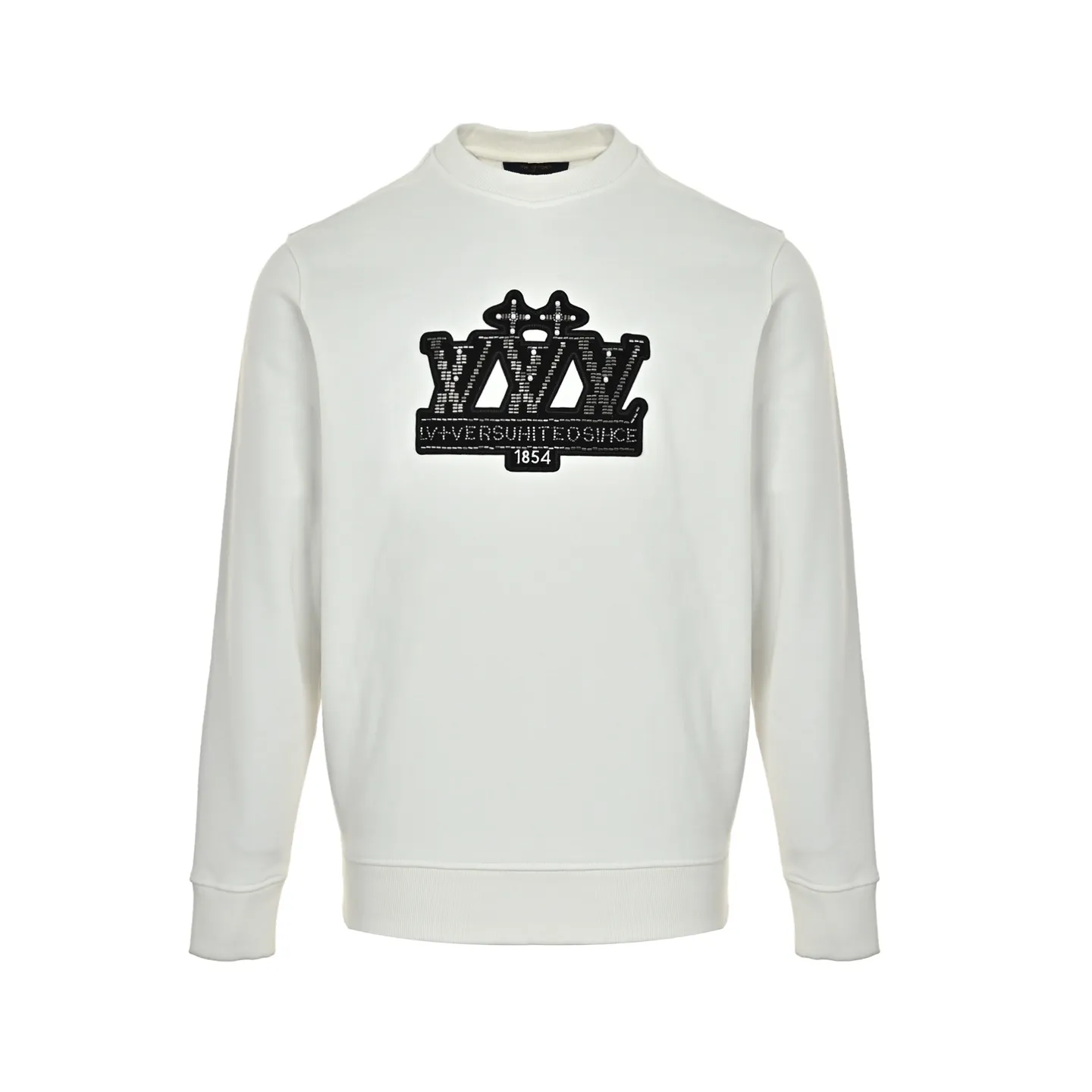 Louis Vuitton/Louis Vuitton beaded embroidered crew neck sweatshirt